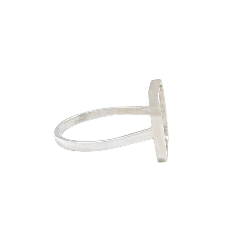 Anillo Cuadrado-Plata 925 -Sin Piedra-AN4070 sinpiedra