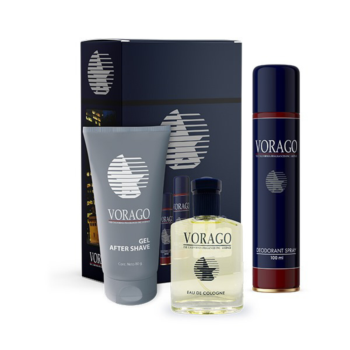 Vorago Fragancia + After + Deo – Kit Completo Masculino