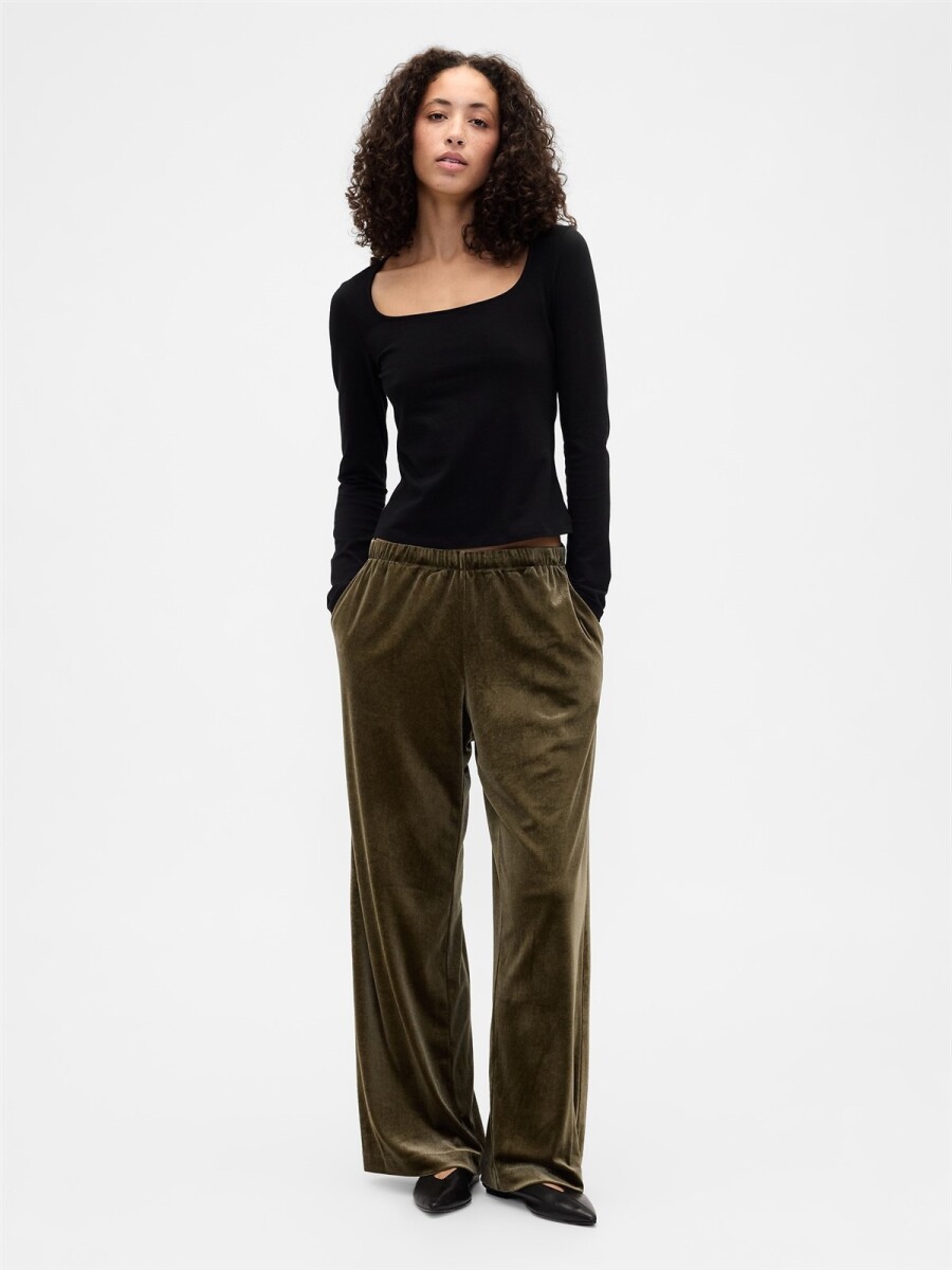Pantalón Terciopelo Mujer - Green Khaki 123 