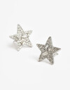 Aros Pasantes Strass Pasantes Estrellas - Cristal