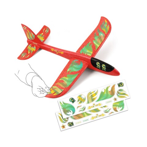 Avión planeador de bomberos para ninos Djeco 5+ Avión Planeador De Bomberos Para Ninos Djeco 5+