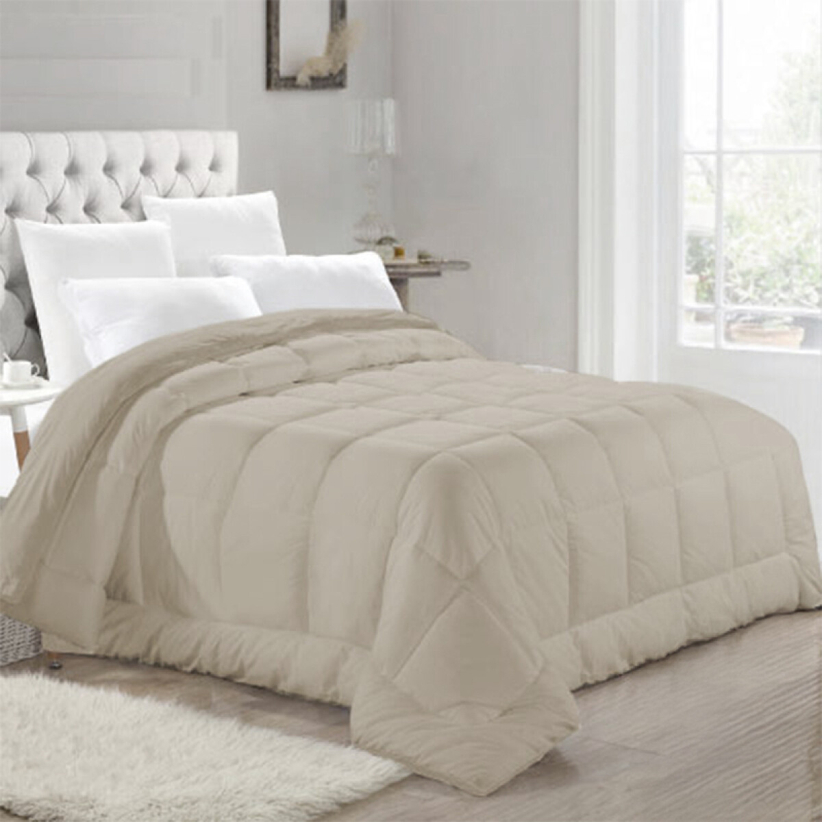 Acolchado King Plus Richmond House 240 x 260 cm - BEIGE 