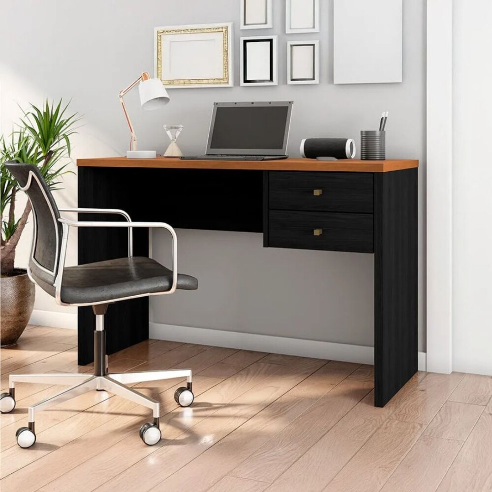 Escritorio Intelectual - 2 Cajones Negro