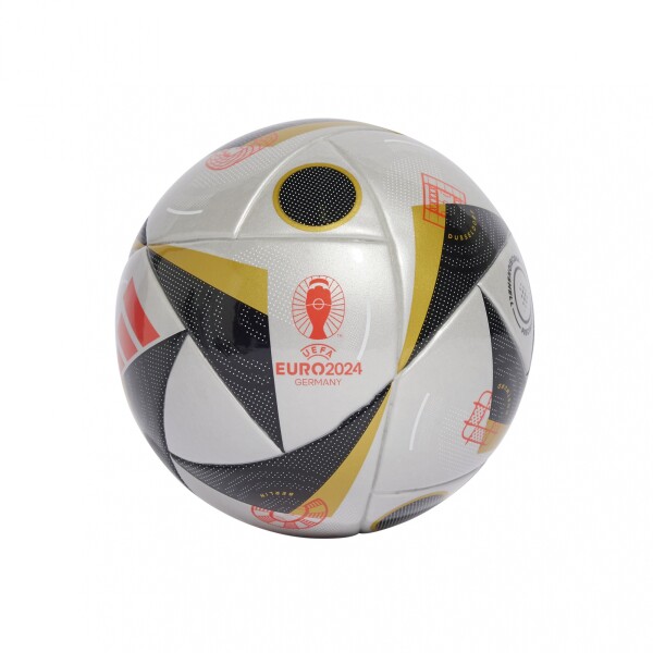 adidas Minipelota Fussballliebe Finale Silver Metallic / Solar Red / Black