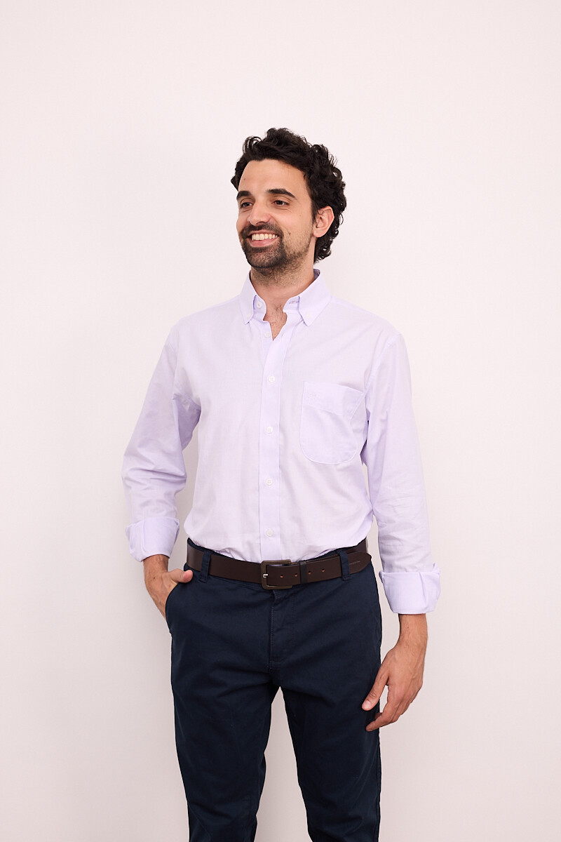 Camisa Rayada Brixton Purple Stripes