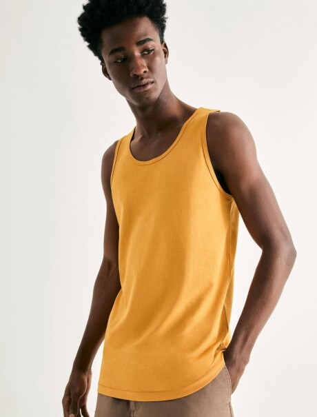 MUSCULOSA BÁSICA MASCULINA AMARILLO