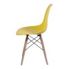 Silla Eames DKR Base En Madera Amarilla Silla Eames DKR Base En Madera Amarilla