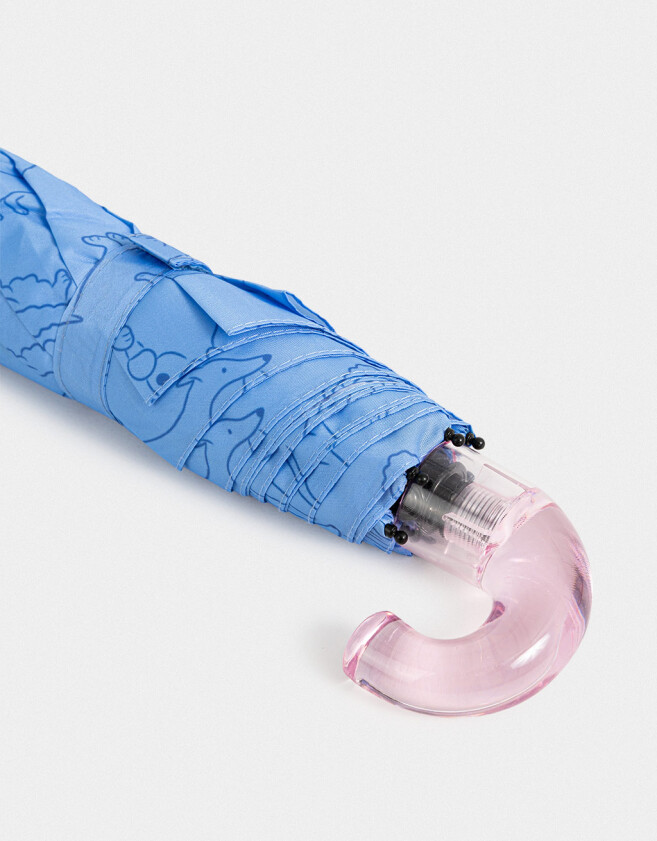 Paraguas Cortos Estampado Paraguas Corto Estampado - Azul Celeste