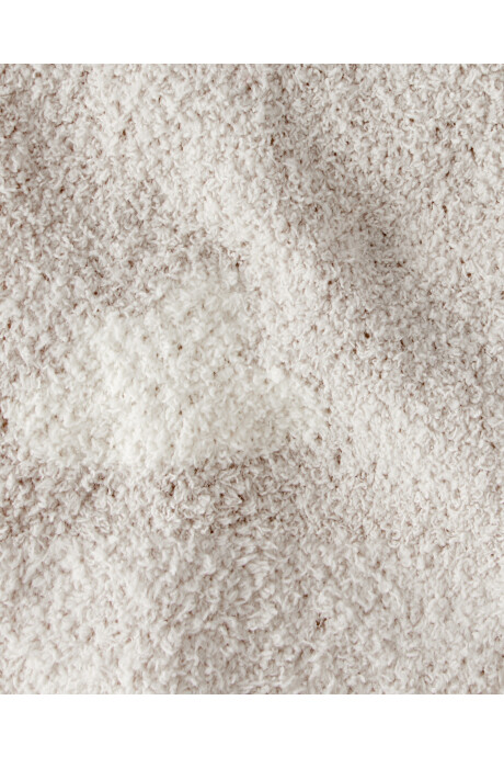 Manta de peluche, beige, diseño nubes Manta de peluche, beige, diseño nubes