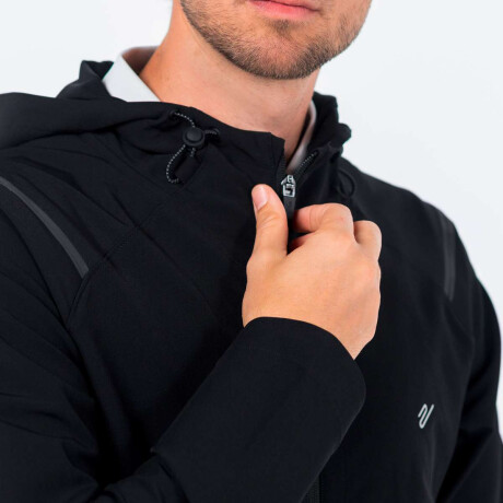 Campera Cape de Hombre Negro