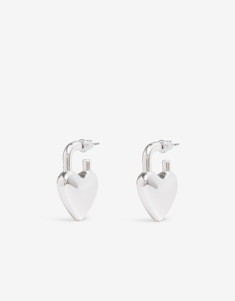 Aros Corazón Metal. 