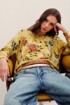 SWEATER AURORA MUSTARD FLOWER Mostaza