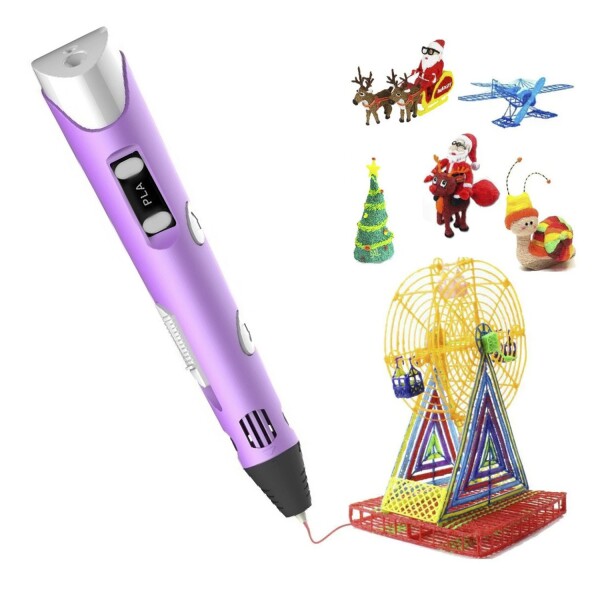 Lapiz 3d Impresora Lapicera Impresion 3d +1 Filamentos Variante Color Rosa