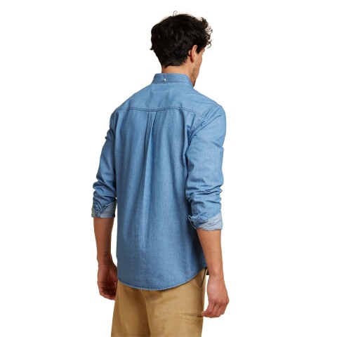 CAMISA EKSO S-3XL AZUL MEDIO