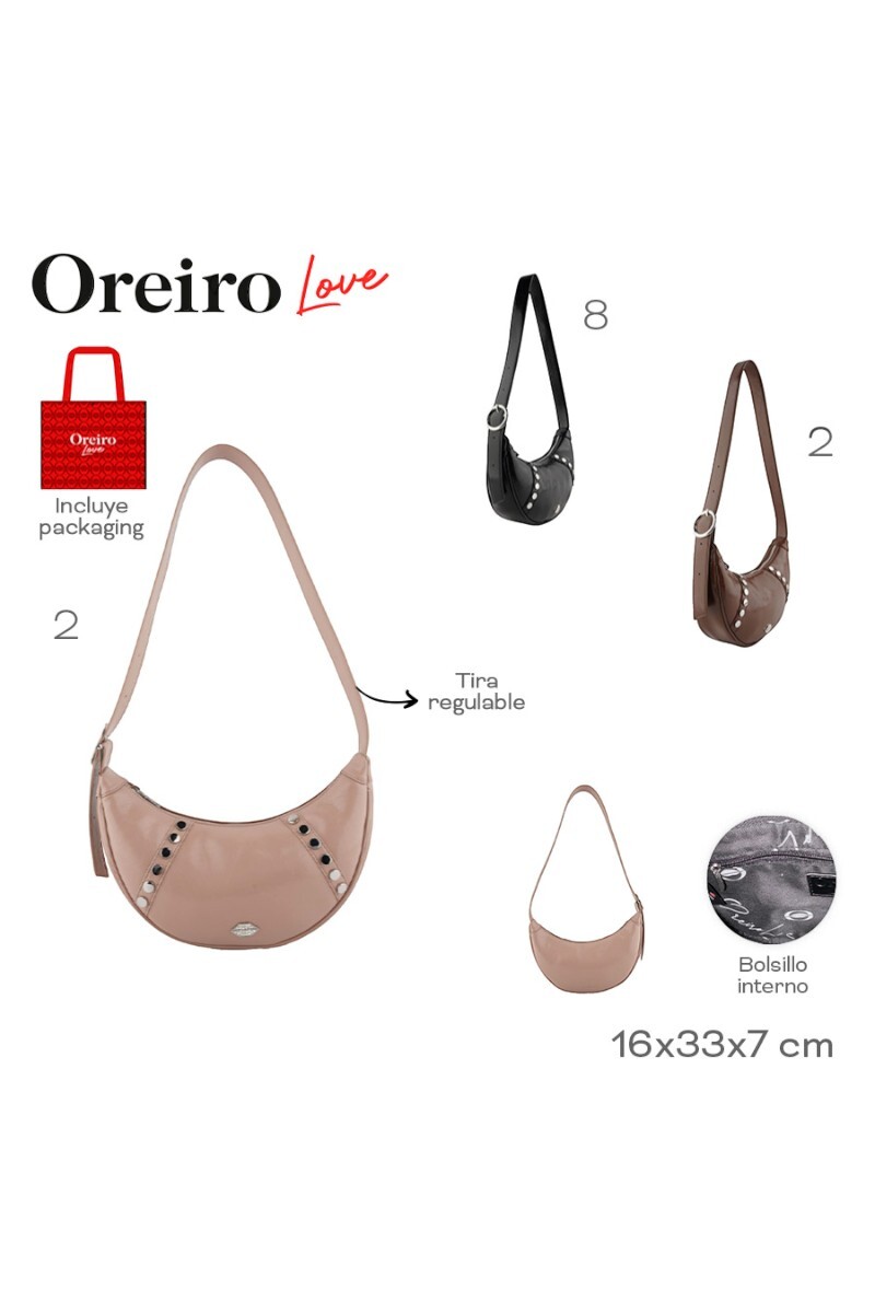 Cartera Las Oreiro Rosado