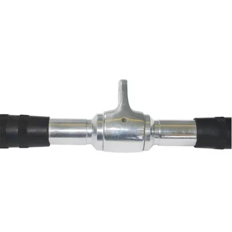 Barra Amplia Acero P/polea 90cm Musculación Fitness Negro