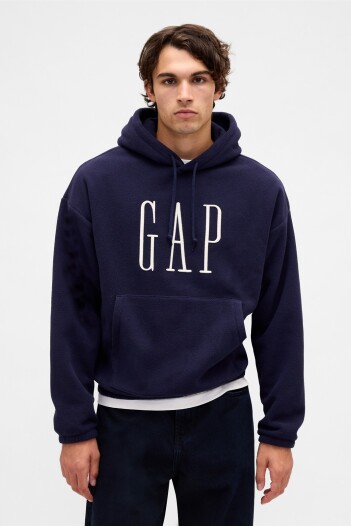 Canguro Polar Logo Gap Hombre Navy Uniform