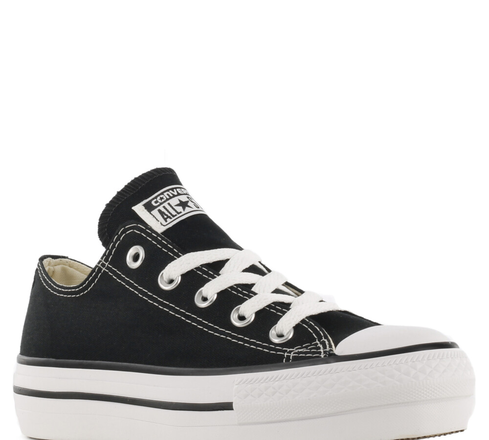 Converse negras outlet plataforma 516