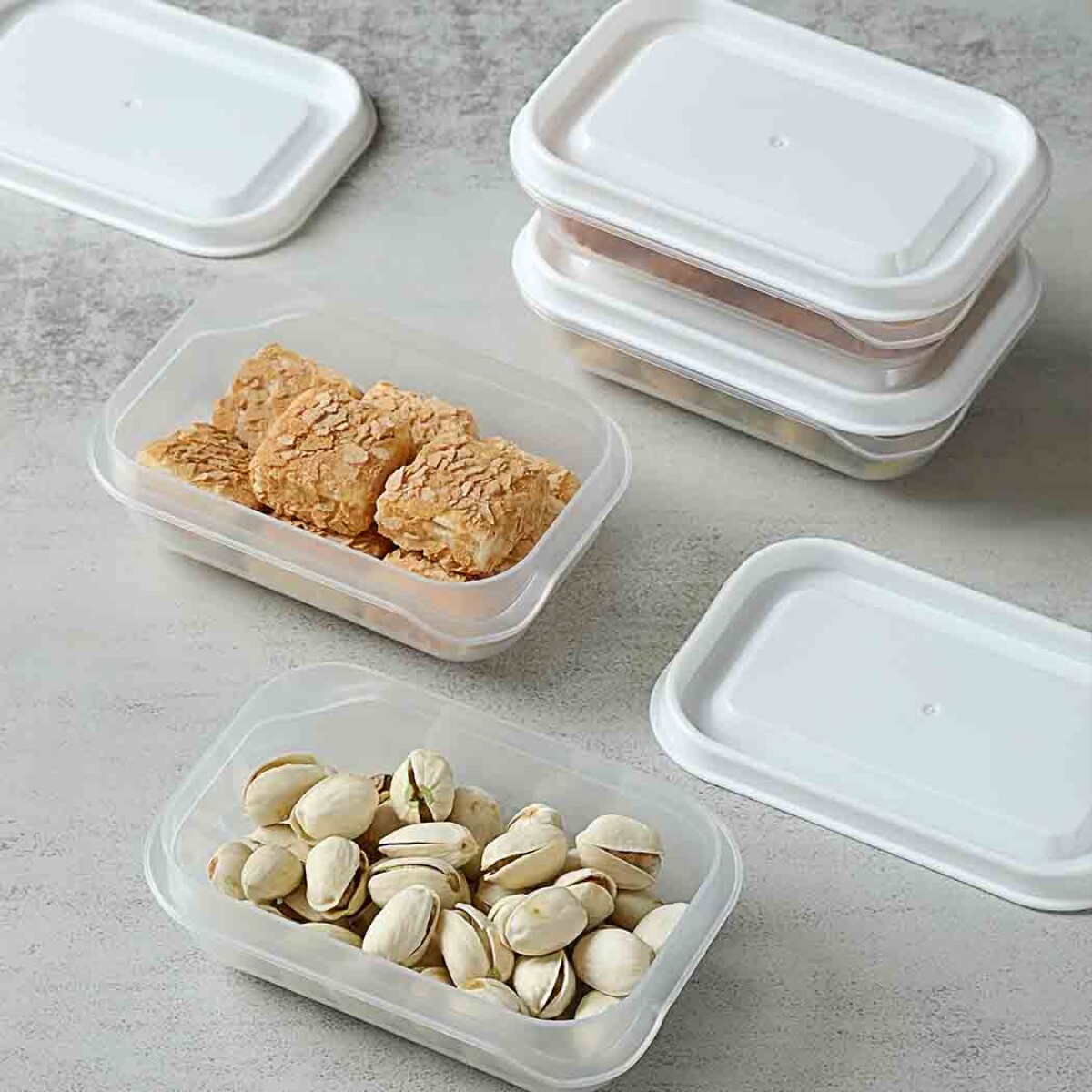 Contenedor 180ml 4pcs - blanco 