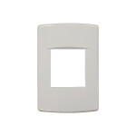 Plaqueta 1mód. doble soporte+bastidor blanche Sica ELE07640