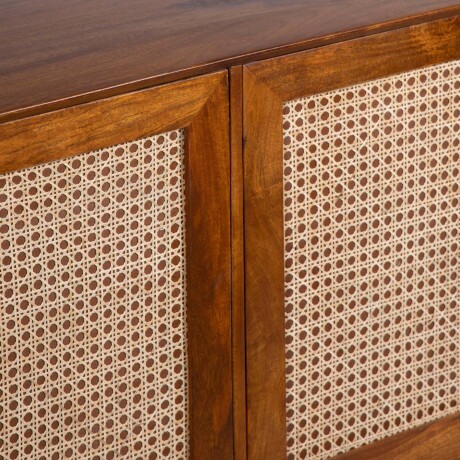 APARADOR MADERA NATURAL-BEIGE CANE