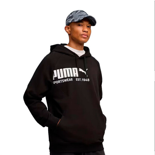 Canguro de Hombre Puma Sport Hoodie Tr Negro - Blanco