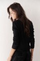 SWEATER ESCOTE V NEGRO