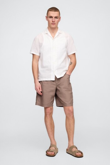 Short De Lino Con Elástico Hombre Mountain Trail 17-0807