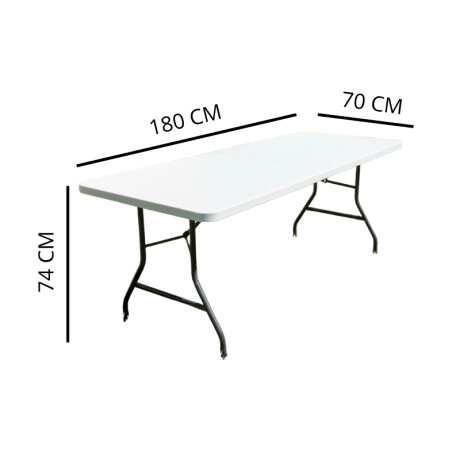 MESA DE EXTERIOR PLEGABLE 1.8M - NEGRA Mesa Exterior Plegable 1.8M Blanca