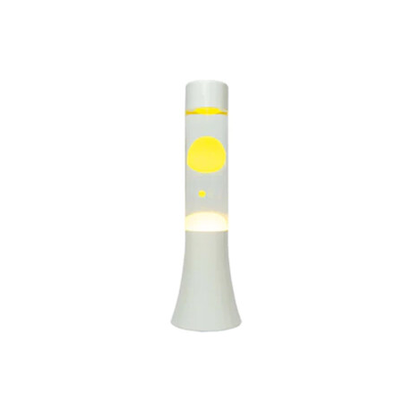 Lámpara de lava Amarilla y Blanca 30 cm Sc