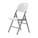 Silla Plegable Metálica Pvc Hdpe BLANCO