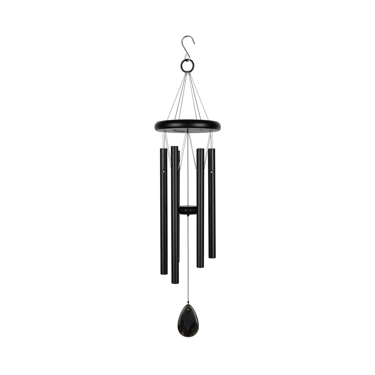 CAMPANA DE VIENTO NEGRO 75CM 