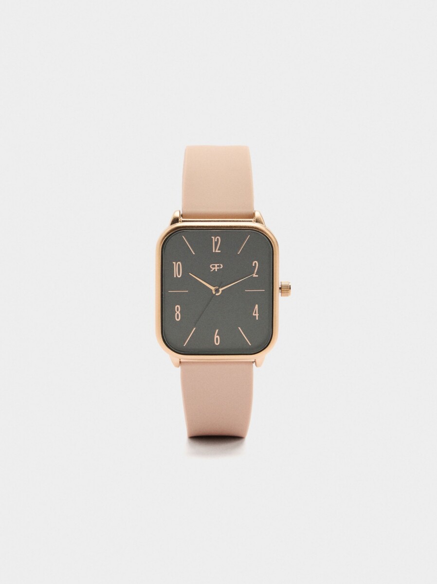 Reloj Correa De Silicona - rosa 
