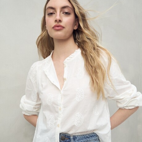 CAMISA ARABESCO Blanco