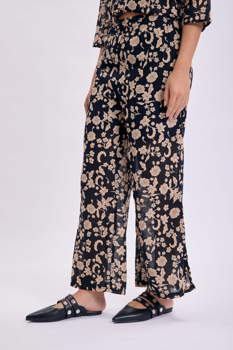 Pantalón Estampa Boho Negro