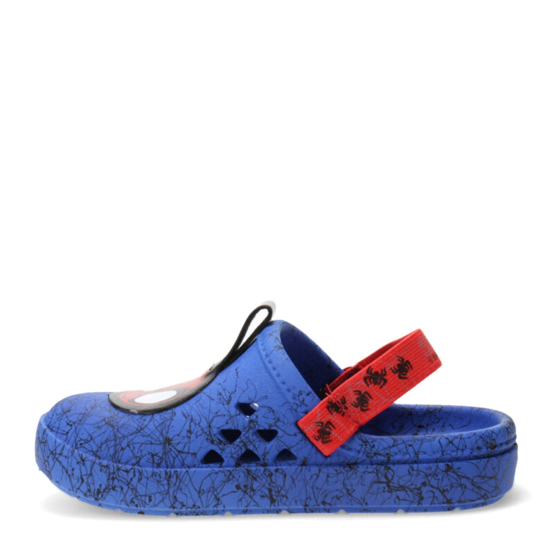 Zuecos Infantiles Marvel Round Babuch Spiderman Azul - Rojo