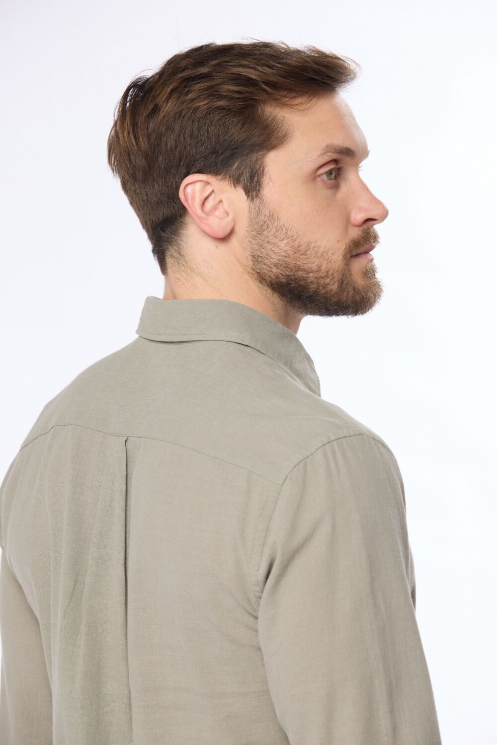 CAMISA DE LINO Verde