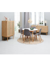 Silla de comedor JONSTRUP tela gris Silla de comedor JONSTRUP tela gris