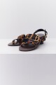 SANDALIA CUERO FLAT ANIMAL