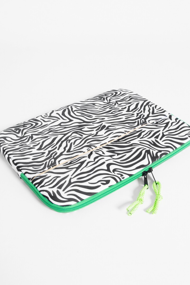 Funda para laptop zebra negro