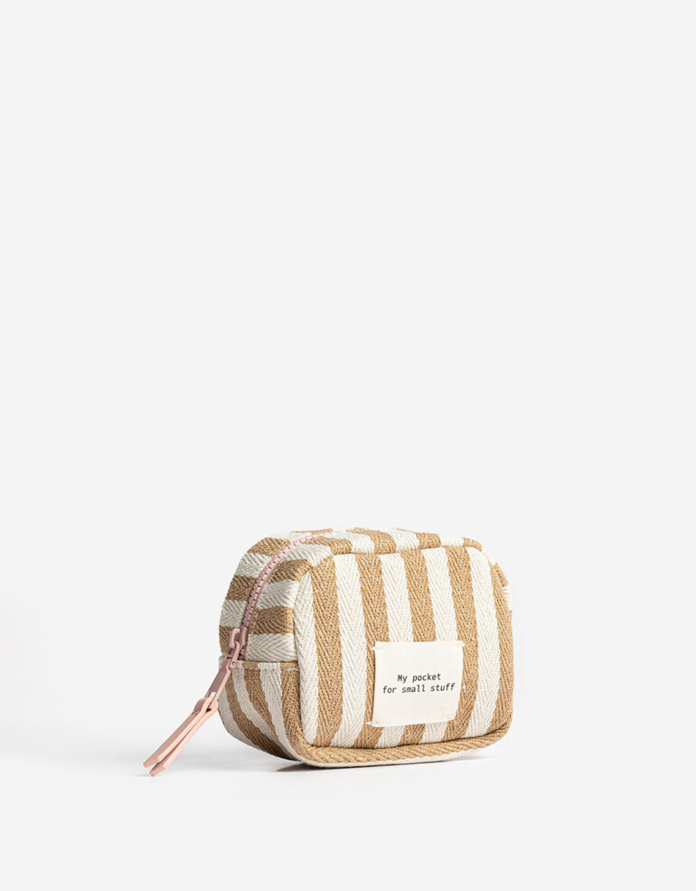 Porta Cosméticos Portacosméticos Con Tag - Marron Beige
