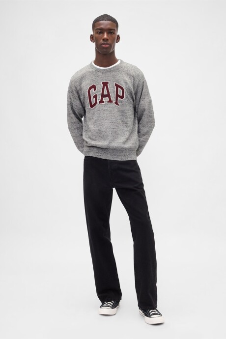 Buzo Logo Gap Hombre B10 Grey Heather