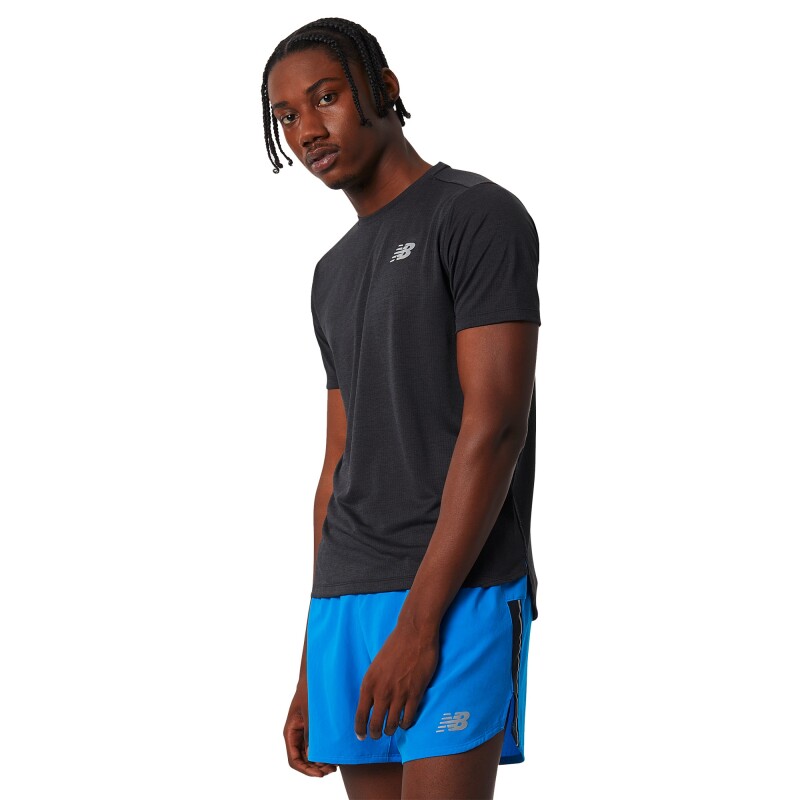 Camiseta Impact Run Sleeve de Hombre Negro