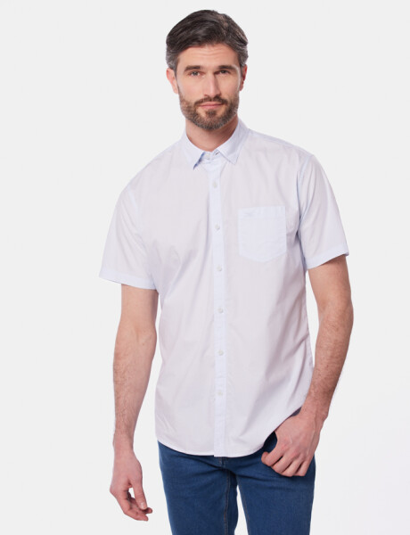 CAMISA LISA Celeste