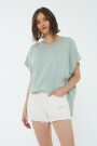 CHANCES RUCHED SIDE TEE Gris