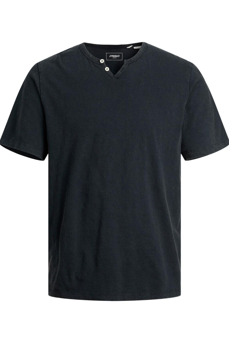 Camiseta Ret Cuello "v" Abotonado Navy Blazer