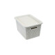 Caja organizadora simil ratá 5L BLANCO