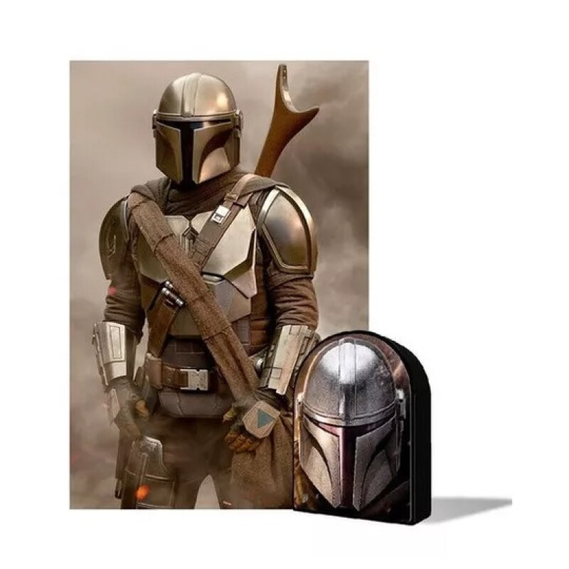 Puzzle en lata El Mandaloriano Star Wars 300 Piezas 3D 31 x 46 cm Puzzle en lata El Mandaloriano Star Wars 300 Piezas 3D 31 x 46 cm