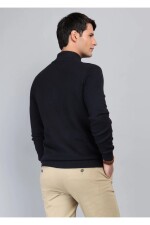 Sweater cuello alto con botones NEW BLUE