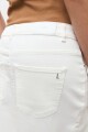 Falda de jean con tajo blanco